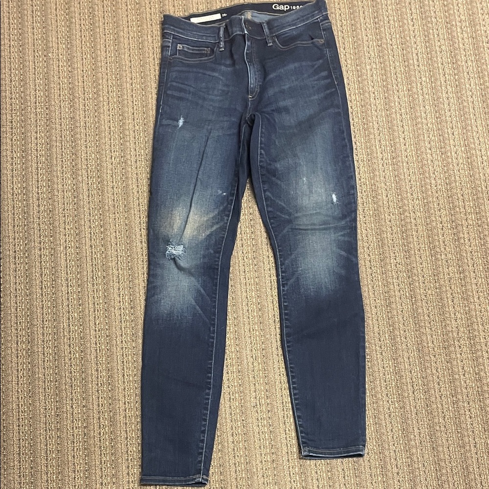 💙GAP True Resolution Dark Blue Skinny Jeans 28r💙